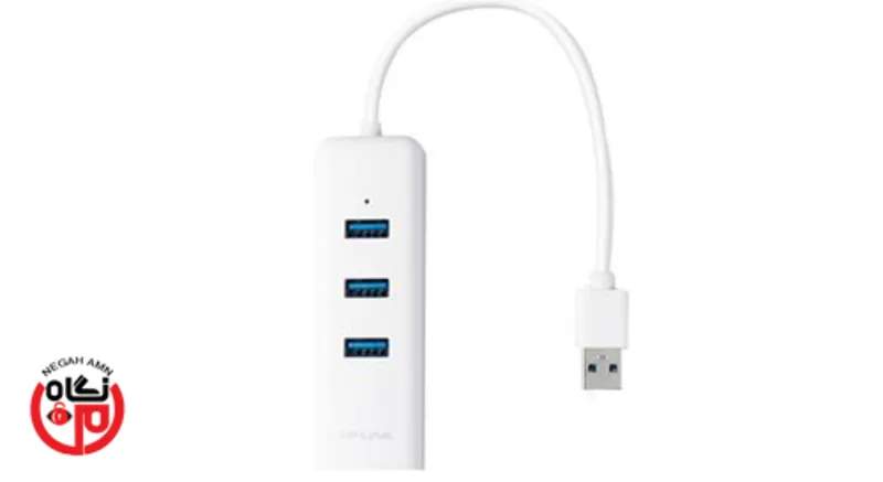 هاب USB 3.0 تی پی لینک سه پورت و کارت شبکه مدل UE330 gallery0