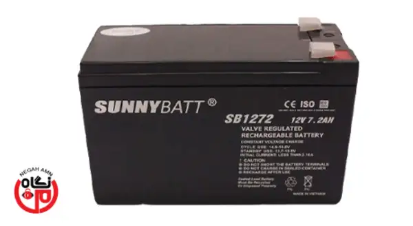باتری یو پی اس 12 ولت 7.2 آمپر ساعت سانی بت مدل SB1272
